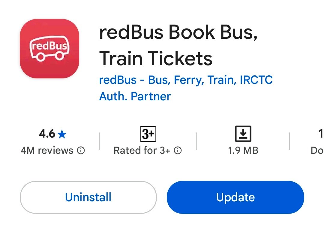 Step 1: Download the RedBus App — RedBus Referral Code redchnfi Get Free Rs 250 Cash Bonus